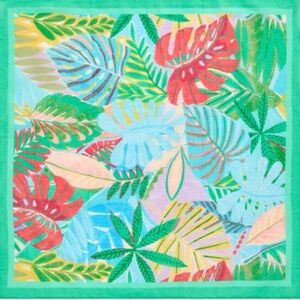 Colorful Tropical Leaf Scarf
